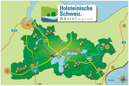Karte Schwentine-Holsteinische Schweiz